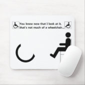 Tapis De Souris Logo d'handicap de fauteuil roulant (Avec souris)