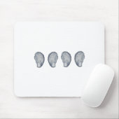 Tapis De Souris Logo d'huîtres (Avec souris)