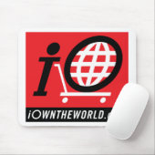 Tapis De Souris logo d'iOwnTheWorld.com (Avec souris)