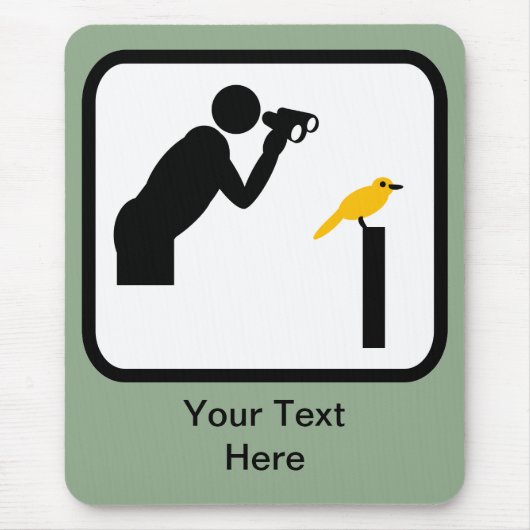 Tapis De Souris Logo d'oiseaux/d'oiseaux personnalisable (Devant)