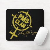 Tapis De Souris Logo d'or de PMS Mousepad- (Avec souris)