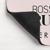 Tapis De Souris Logo du Boss Lady Rules personnalisé (Coin)