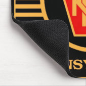 Tapis De Souris Logo du chemin de fer de Pennsylvanie, Souris noir (Coin)