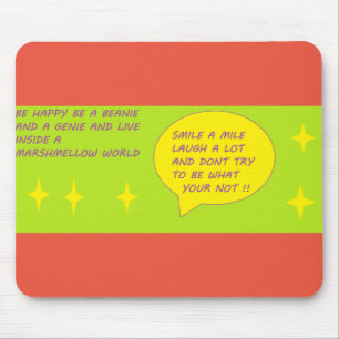 Tapis De Souris Logo du message mousepad amusant couleurs mixtes