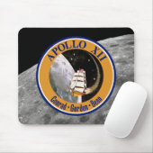 Tapis De Souris Logo du patch de mission Apollo 12 (Avec souris)