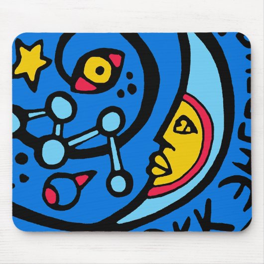 Tapis De Souris Logo du patch de mission Mir-Cassiopee (Devant)
