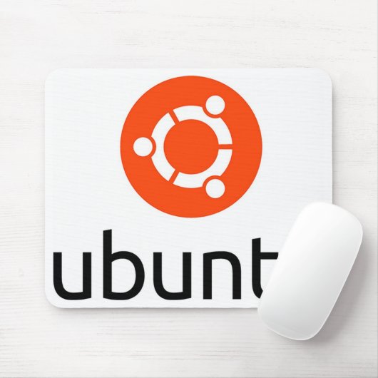 Tapis De Souris Logo d'Ubuntu Linux (Avec souris)