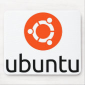 Tapis De Souris Logo d'Ubuntu Linux (Devant)