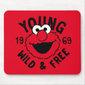 Tapis De Souris Logo Elmo Skate - Young, Wild & Free 1969 (Devant)