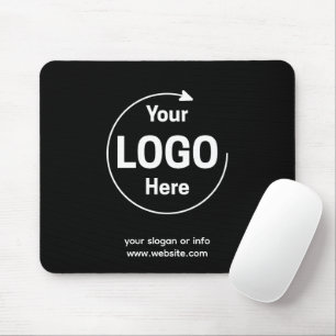 Tapis De Souris Logo Entreprise Société d'entreprise Marque Noir