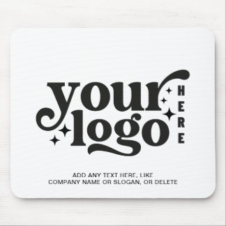 Tapis De Souris Logo Entreprise Société Marque Blanc Promotionnel