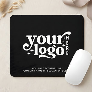Tapis De Souris Logo Entreprise Société Marque Noir
