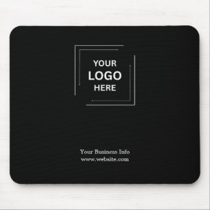 Tapis De Souris Logo   Entreprise Société Marque Noir Corporate