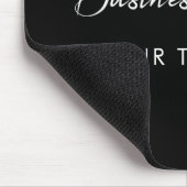 Tapis De Souris Logo et texte professionnel de l'entreprise Black  (Coin)