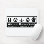 Tapis De Souris Logo humanitaire de société du Wisconsin (Avec souris)