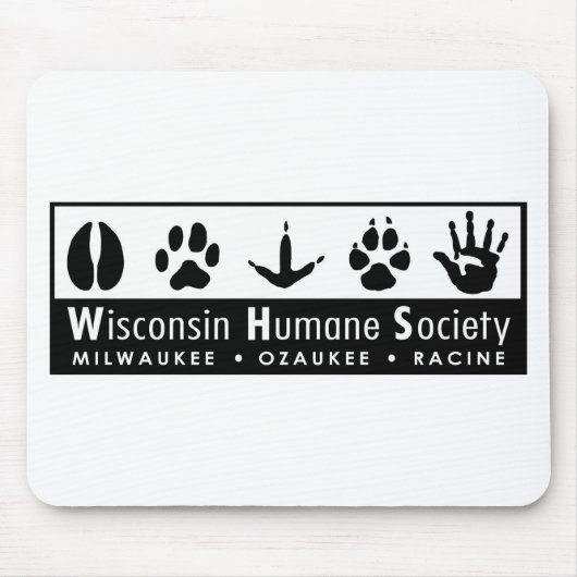 Tapis De Souris Logo humanitaire de société du Wisconsin (Devant)
