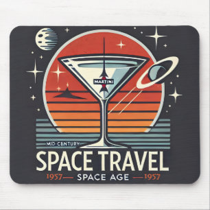 Tapis De Souris Logo Martini Space Travel 1957 Espace Nouvelle ère