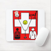 TAPIS DE SOURIS LOGO MÉDICALE (Avec souris)