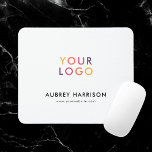 Tapis De Souris Logo Moderne Simple Professionnel<br><div class="desc">Ajoutez votre logo.</div>