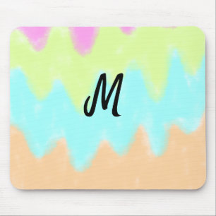 Tapis De Souris logo monogramme minimaliste simple personnalisé bo