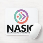 Tapis De Souris logo NASIG blanc (Avec souris)