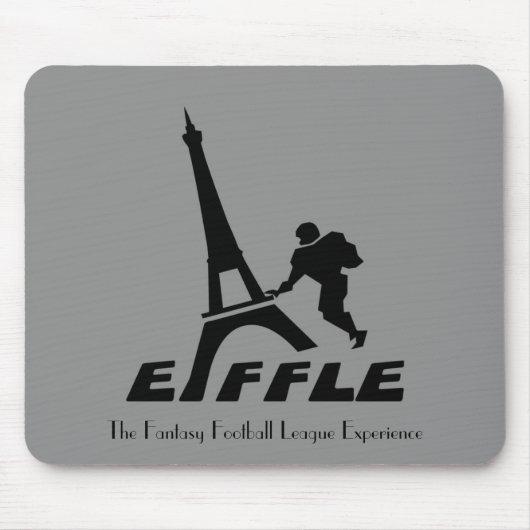 Tapis De Souris Logo noir Mousepad d'Eiffle (Devant)