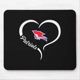 Tapis De Souris Logo Pender Patriots Demi-Coeur Slogan Hs