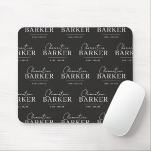 Tapis De Souris Logo personnalisé de l'agent immobilier moderne bl