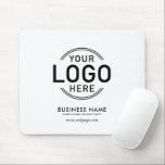 Tapis De Souris Logo Personnalisé Simple Minimaliste White Name We<br><div class="desc">Ce logo personnalisé moderne minimaliste est un cadeau de matériel promotionnel pour les employés et les clients. Il comporte une impression couleur complète de tout logo d'entreprise, slogan de nom et site Web ou texte supplémentaire. L'arrière - plan blanc de ce produit swag à l'allure professionnelle est personnalisable et peut...</div>