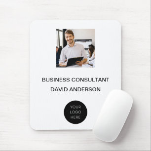 Tapis De Souris Logo Photo Professionnel Moderne Minimaliste