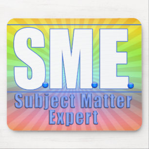 TAPIS DE SOURIS LOGO PME OBJET EXPERT BLANC/BLEU