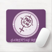 Tapis De Souris Logo pourpre 2 de PMS Mousepad- (Avec souris)