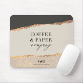 Tapis De Souris Logo Professionnel Personnalisé Pad Souris Noir Cr (Avec souris)