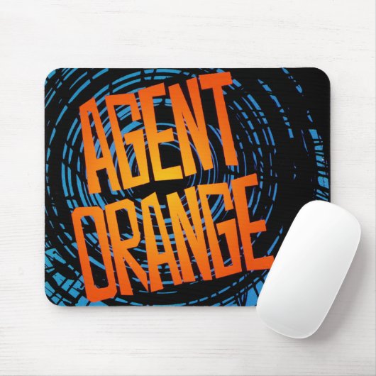 Tapis De Souris Logo punk Mousepad d'Agent Orange "SpinArt" (Avec souris)