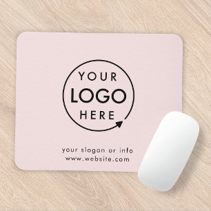Tapis De Souris Logo rose   Entreprise Moderne Minimaliste
