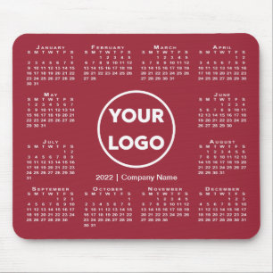 Tapis De Souris Logo simple 2022 Calendrier Business sur la Bourgo