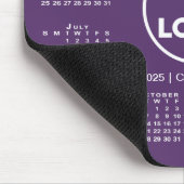 Tapis De Souris Logo simple 2025 Calendrier Business sur Purple (Coin)