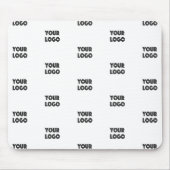 Tapis De Souris Logo simple à répéter | Blanc (Devant)
