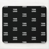 Tapis De Souris Logo simple à répéter | Noir (Devant)