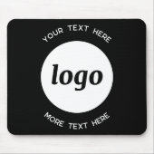 Tapis De Souris Logo simple et promotion de l'entreprise textuelle (Devant)