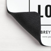 Tapis De Souris Logo Simple Professionnel (Coin)
