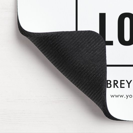 Tapis De Souris Logo Simple Professionnel (Coin)