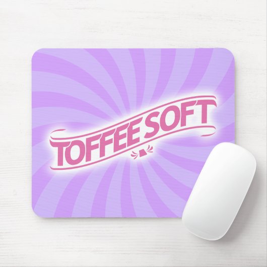 Tapis De Souris Logo ToffeeSoft Mousepad - Rose (Avec souris)