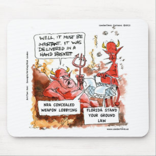 Tapis De Souris Loi "Tiens Ton Terrain" de Floride Cadeaux drôles