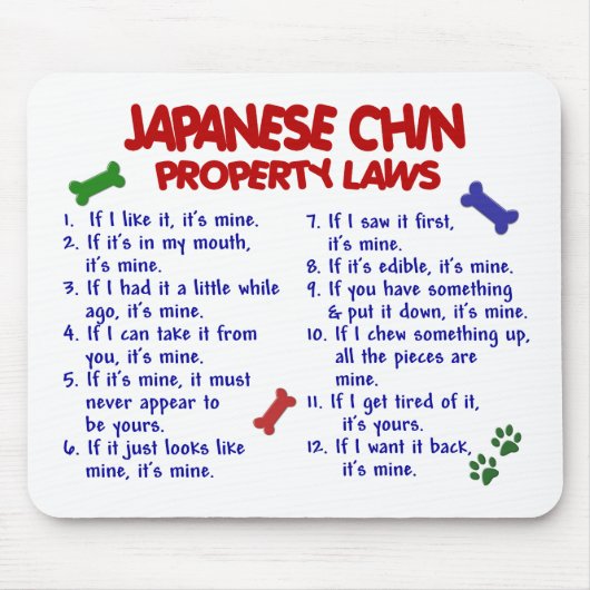 Tapis De Souris Lois 2 de propriété de CHIN de JAPONAIS (Devant)