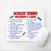 Tapis De Souris Lois 2 de propriété de TERRIER de FRONTIÈRE (Avec souris)