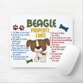 Tapis De Souris Lois 4 de propriété de beagle (Avec souris)