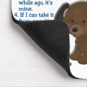 Tapis De Souris Lois 4 de propriété de teckel (Coin)