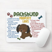 Tapis De Souris Lois 4 de propriété de teckel (Avec souris)