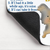 Tapis De Souris Lois 4 de propriété de Yorkie (Coin)